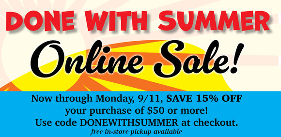 DONE WITH SUMMER Online Sale!