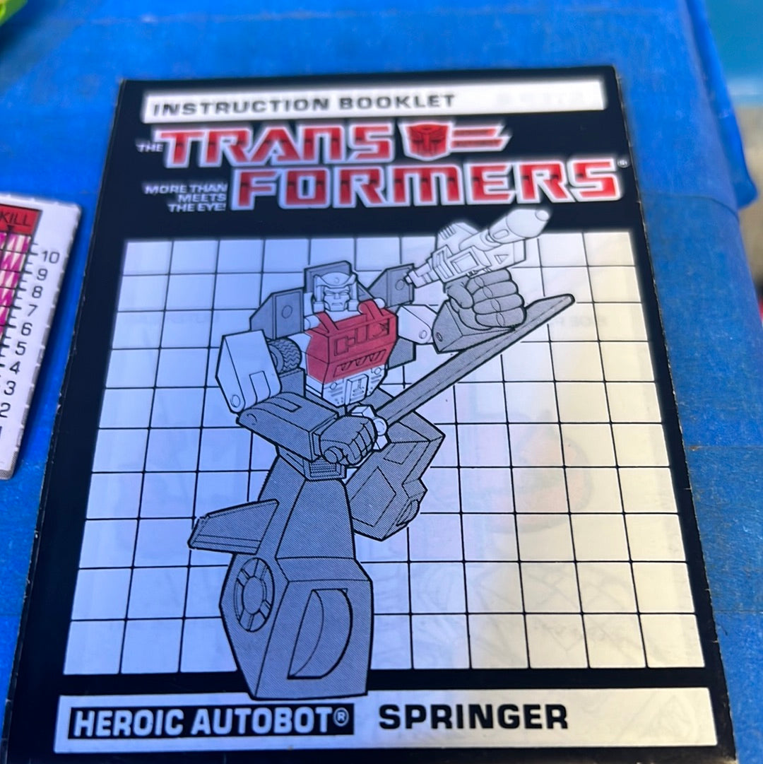 Transformers 1984 G1: SPRINGER #040527 – Kerbobble Toys