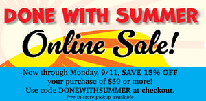 DONE WITH SUMMER Online Sale!