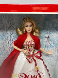 2010 Holiday Barbie Collector White and Red Dress