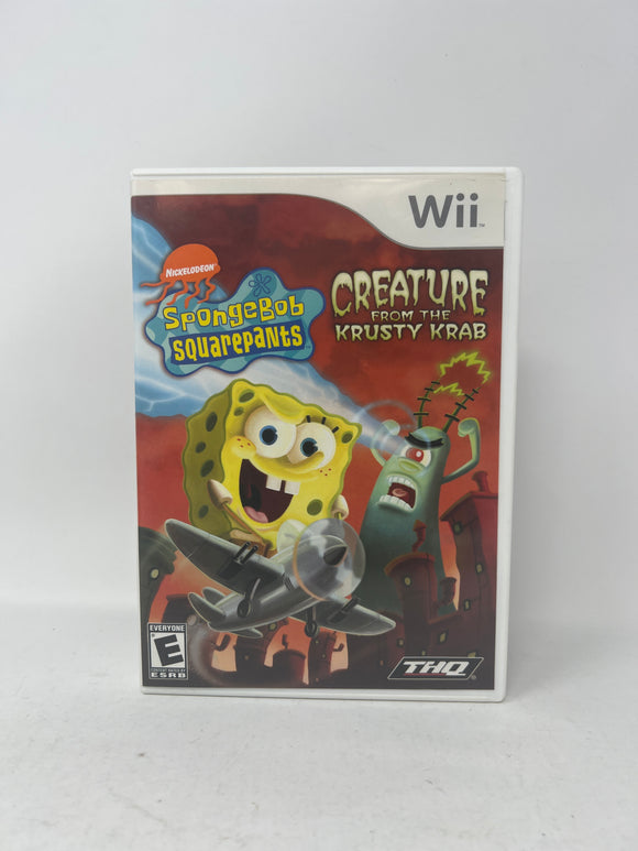 Nintendo Wii: Spingebob Squarepants: Creature From The Crusty Crab