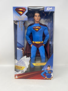 2005 DC Barbie Ken Doll: Superman Returns: Superman (with poster)