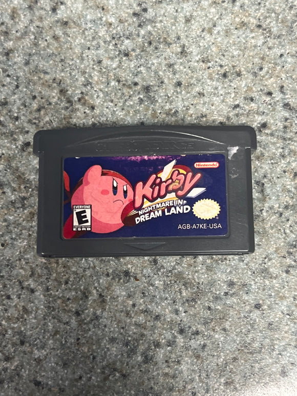 Nintendo Gameboy Advance: Kirby Nightmare In Dreamland