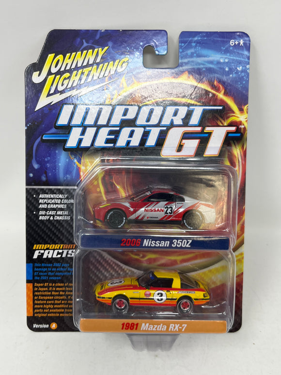 Johnny Lightning Import Heat GT “2006 Nissan 350Z, 1981 Mazda RX-7”
