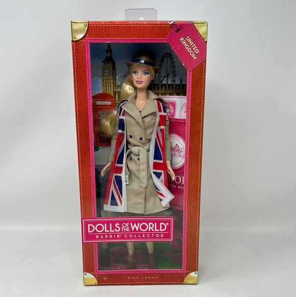 Dolls of the World United Kingdom Collector Barbie Pink Label