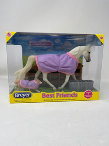 2014 Breyer: Best Friends “Fleabitten Grey Morgan Mare and Light Sable Shetland Sheepdog” No. 61082