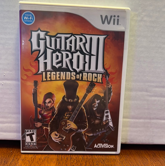 Nintendo Wii: Guitar Hero III Legends Of Rock