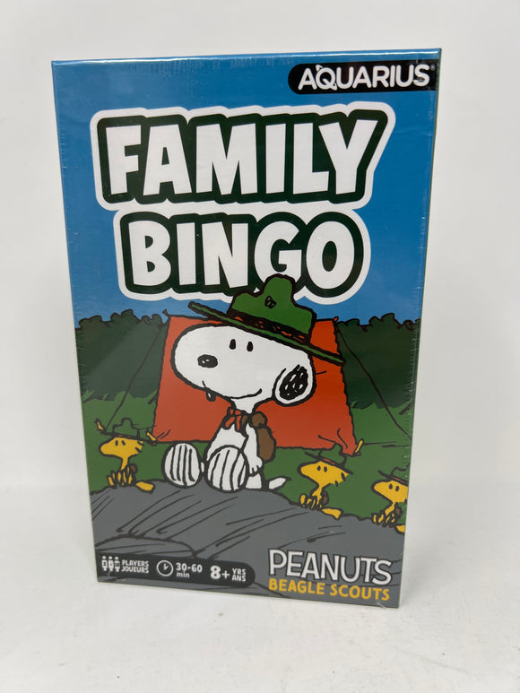 NEW! Peanuts Beagle Scouts Family Bingo