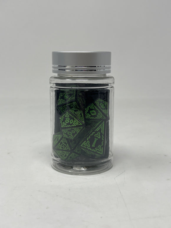 DND Dice- Knotwork: Green