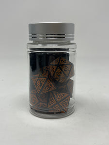 DND Dice- Knotwork: Orange