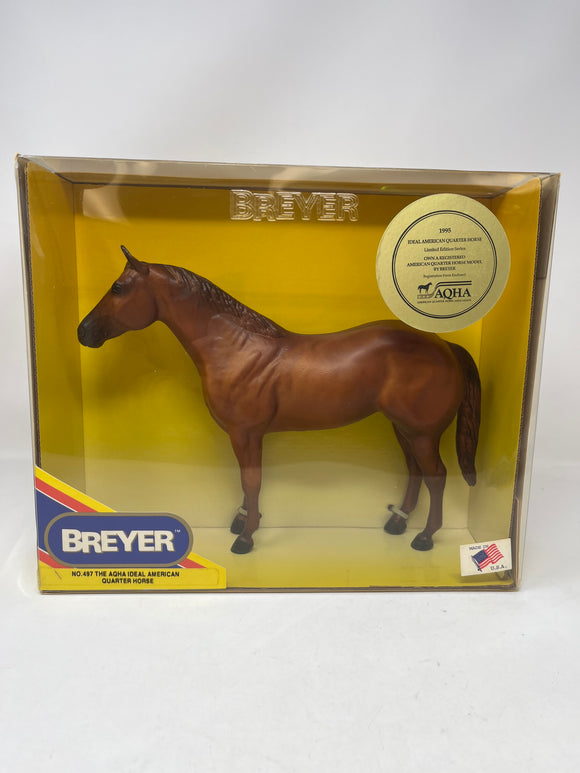 Vintage Breyer Horse 1990 “The Aqha Ideal American Quarter Horse” #497