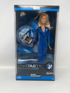 2005 DC Barbie Doll: Fantastic 4: Invisible Woman (with keychain)