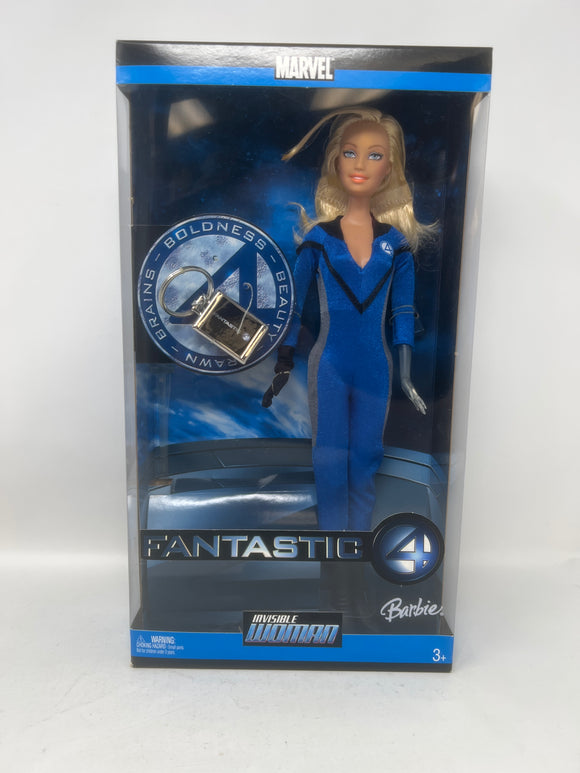 2005 DC Barbie Doll: Fantastic 4: Invisible Woman (with keychain)