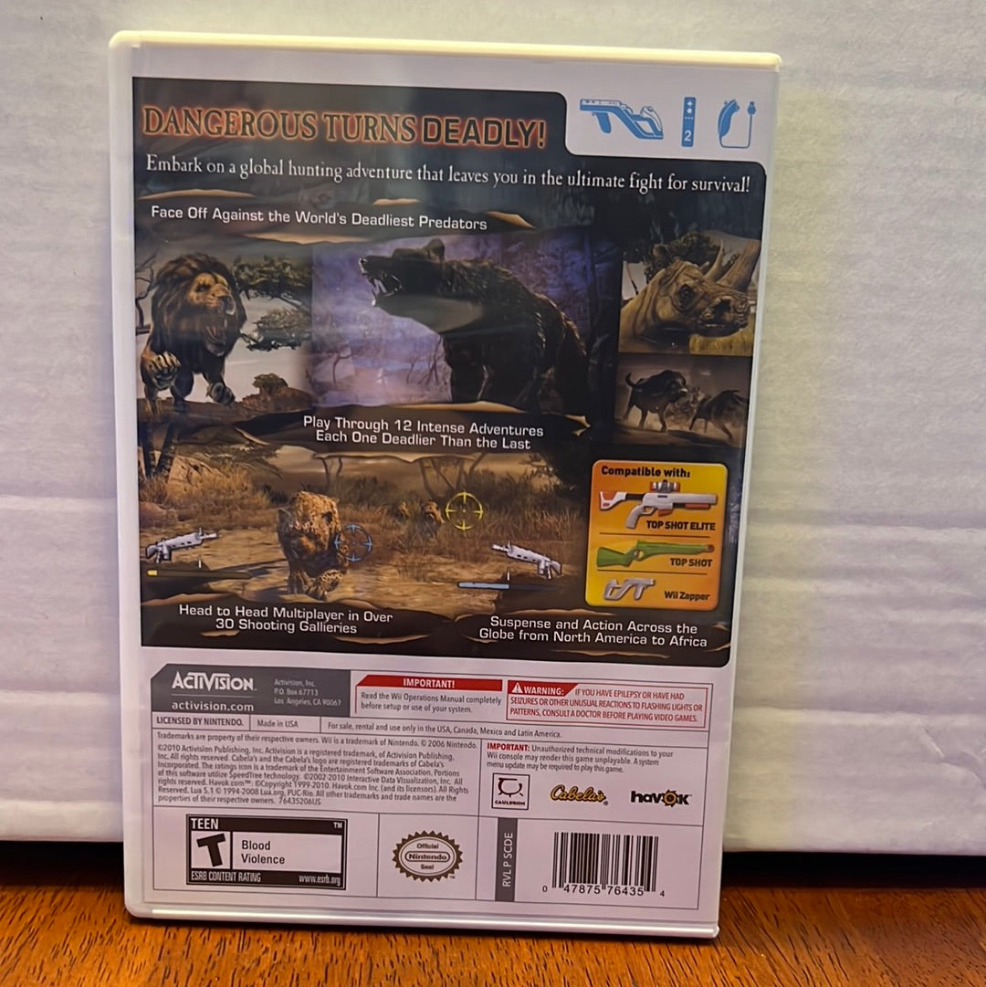 Cabela’s Dangerous cheapest Hunts 2011 Wii NIB