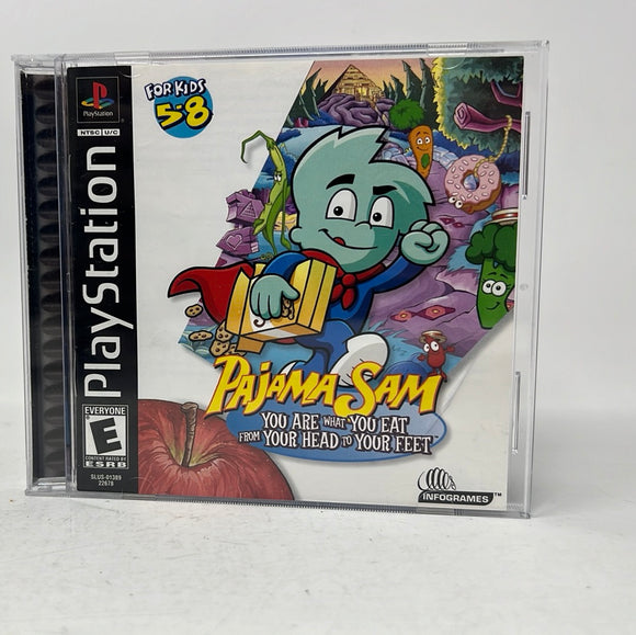 Playstation (PS1): 'Pajama Sam: You Are What You Eat From Your Head to Your Feet'