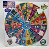 Cats of the World 500 Piece Puzzle Round