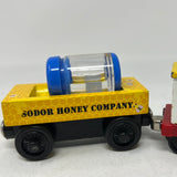 Thomas and Friends Wooden Train "Sodor Honey Company" Honey Barrel Car and Bees