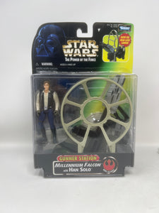 Star Wars The Power Of The Force: Gunner Station Millennium Falcon with Han Solo