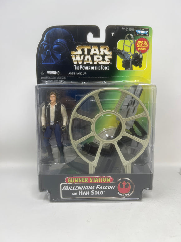 Star Wars The Power Of The Force: Gunner Station Millennium Falcon with Han Solo