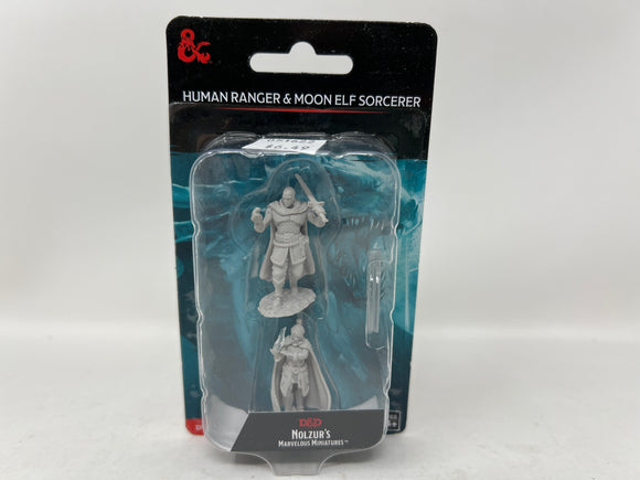 Human Ranger and Moon Elf Sorcerer D&D Nolzur's Marvelous Miniatures