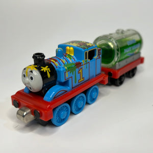 RARE!  "Thomas the Train" Engine with Sodor Paint Works Tanker Diecast Metal