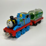 RARE!  "Thomas the Train" Engine with Sodor Paint Works Tanker Diecast Metal