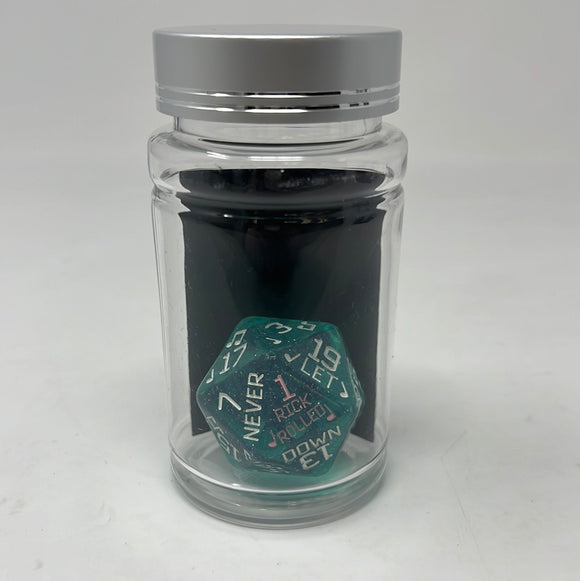 DND Dice- “Rick Rolled” 34mm D20