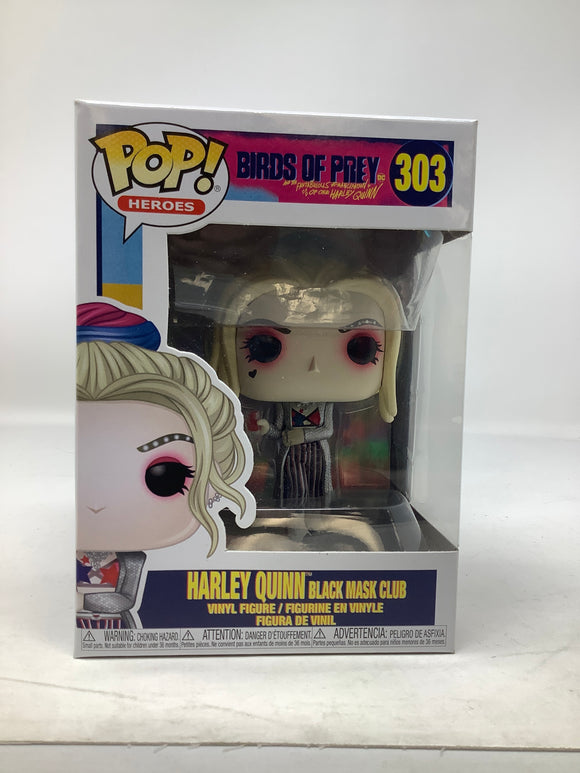 Funko POP! DC Birds of Prey Harley Quinn (Black Mask Club) #303