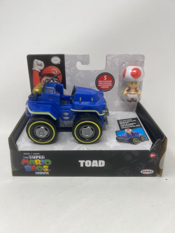 Super Mario Bros Movie: Toad Pull Back Racer