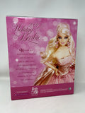 2009 Holiday Barbie Pink Dress Blond Hair