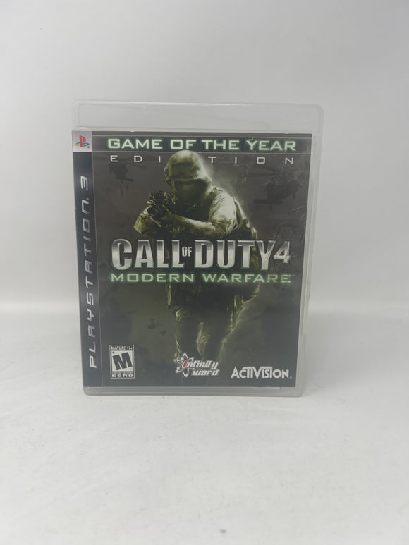 Playstation 3 (PS3) Call Of Duty 4: Modern Warfare