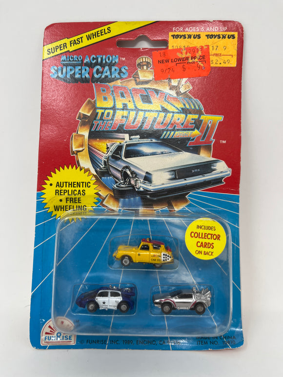 1989 Micro Action Super Cars “Back to The Future Part II” Set of 3