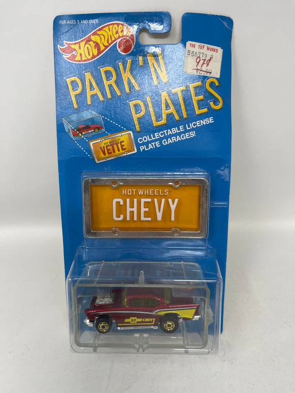 1989 Hot Wheels Park’N Plates “‘57 Chevy” (Orange Plate & Chevy Bowtie Variant)