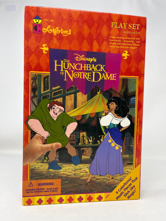 Vintage 90’s Disney’s “The Hunchback of Notre Dame” Colorforms Playset NO. 798