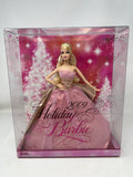 2009 Holiday Barbie Pink Dress Blond Hair