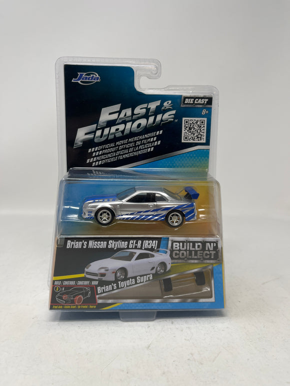 Jada Fast & Furious “Brian’s Nissan Skyline GT-R (R34)” Build N’ Collect