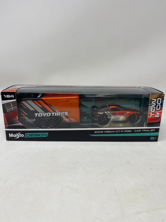 Maisto Design Tow & Go “2009 Nissan GT-R (R35)/ Car Trailer”