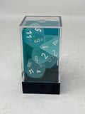 Chessex “Frosted: Teal/White” 7-Die Set