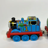 RARE!  "Thomas the Train" Engine with Sodor Paint Works Tanker Diecast Metal