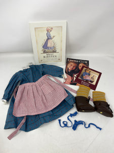 Pleasant Company American Girl Doll “Meet Kirsten” Outfit + Book