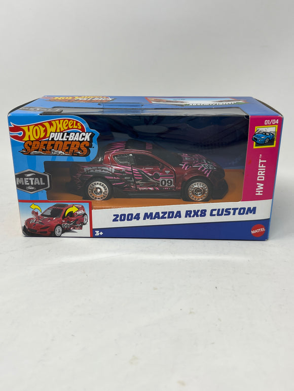 Hot Wheels Pull-Back Speeders “2004 Mazda RX8 Custom”