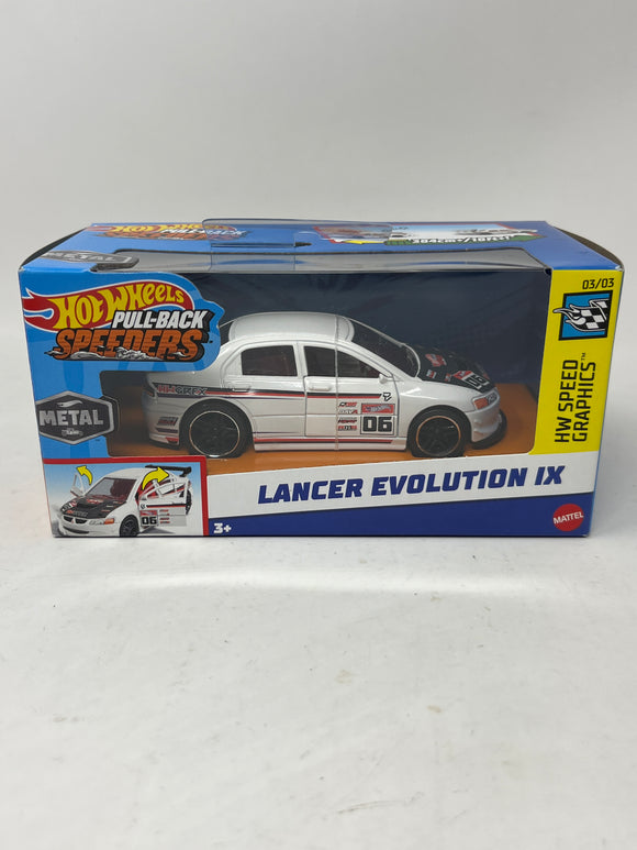 Hot Wheels Pull-Back Speeders “Lancer Evolution IX”