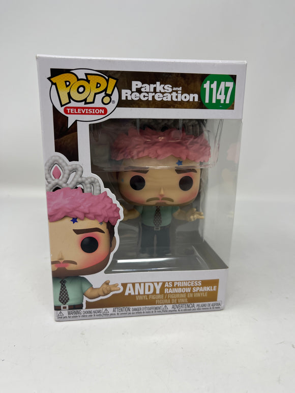 Funko POP! Parks and Recreation “Andy as Princess Rainbow Sparkle” #1147