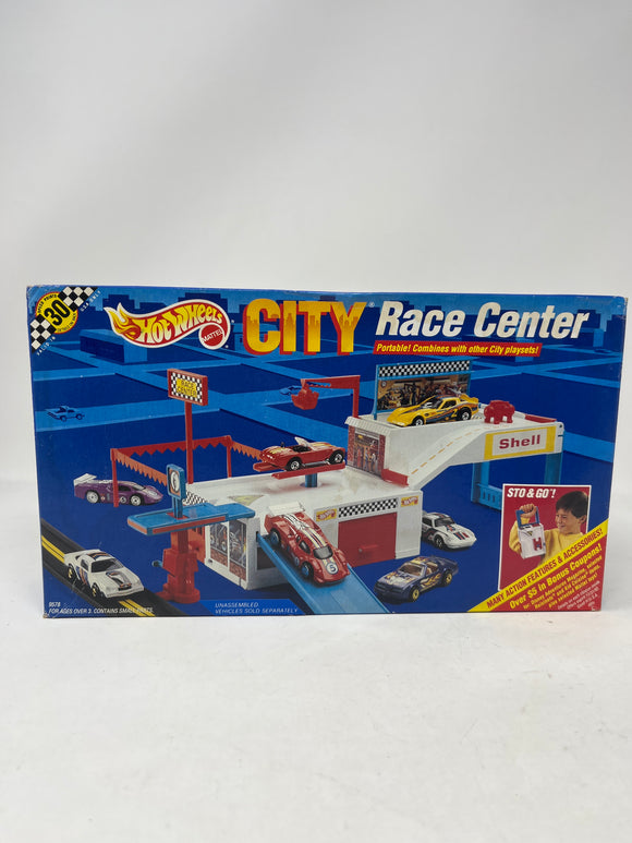 1990 Hot Wheels City “Race Center” Sto & Go Playset