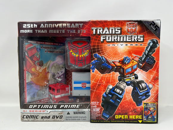 Transformers Universe 25th Anniversary More Than Meets The Eye: OPTIMUS PRIME G1 Series. (Comic & DVD) NIB