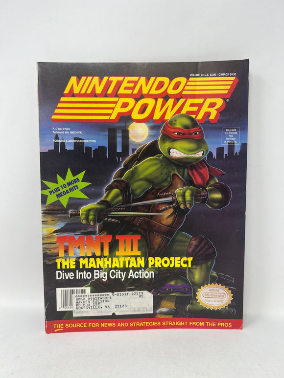 Nintendo Power Magazine Vol.33: TMNT III The Manhattan Project w/ Lemmiwinks Poster