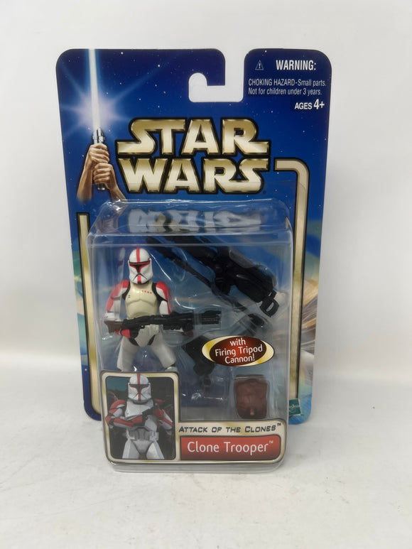Star Wars Attack Of The Clones: Clone Trooper (with Firing Tripod Cannon)