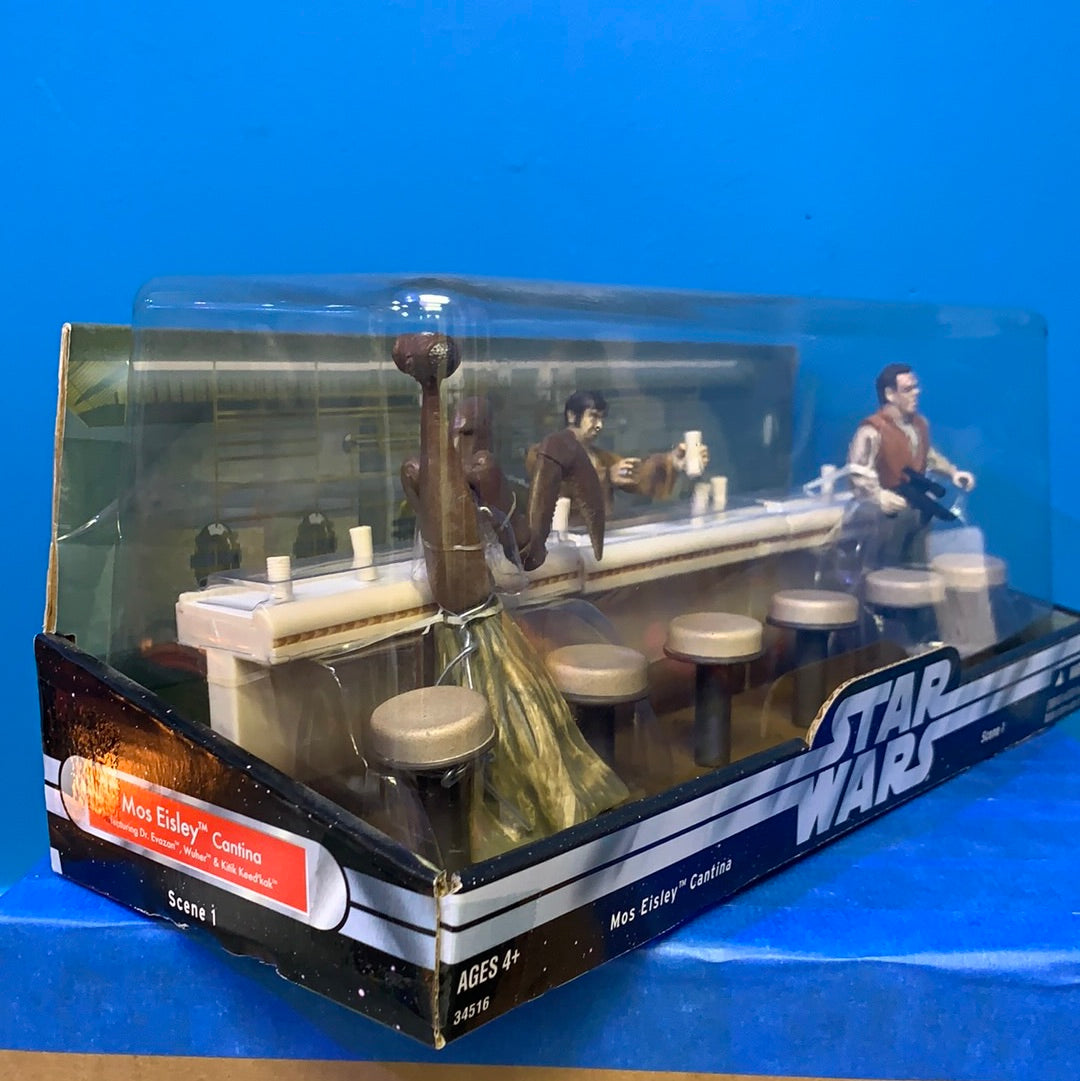 Star Wars Mos Eisley Cantina Playset Unboxing & Review! 