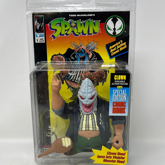 McFarlane Spawn Clown Series 1 with Comic Book