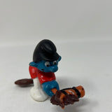 Vintage Smurf on Toy Horse from 1980